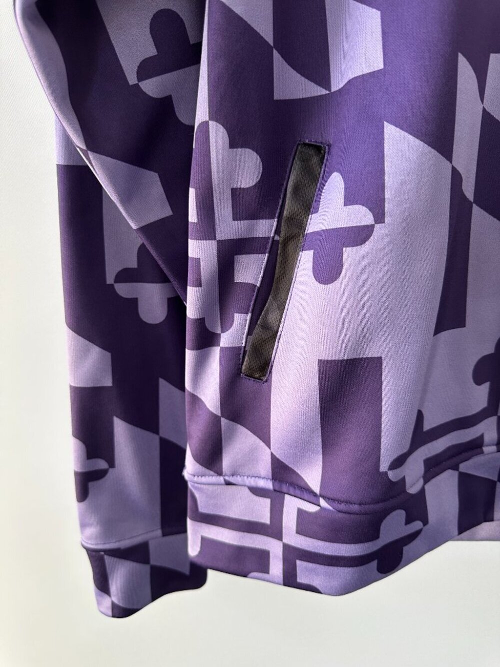 Purple Maryland Flag Design Medium Route One Apparel Fleece Lined Hoodie - Picture 4 of 10